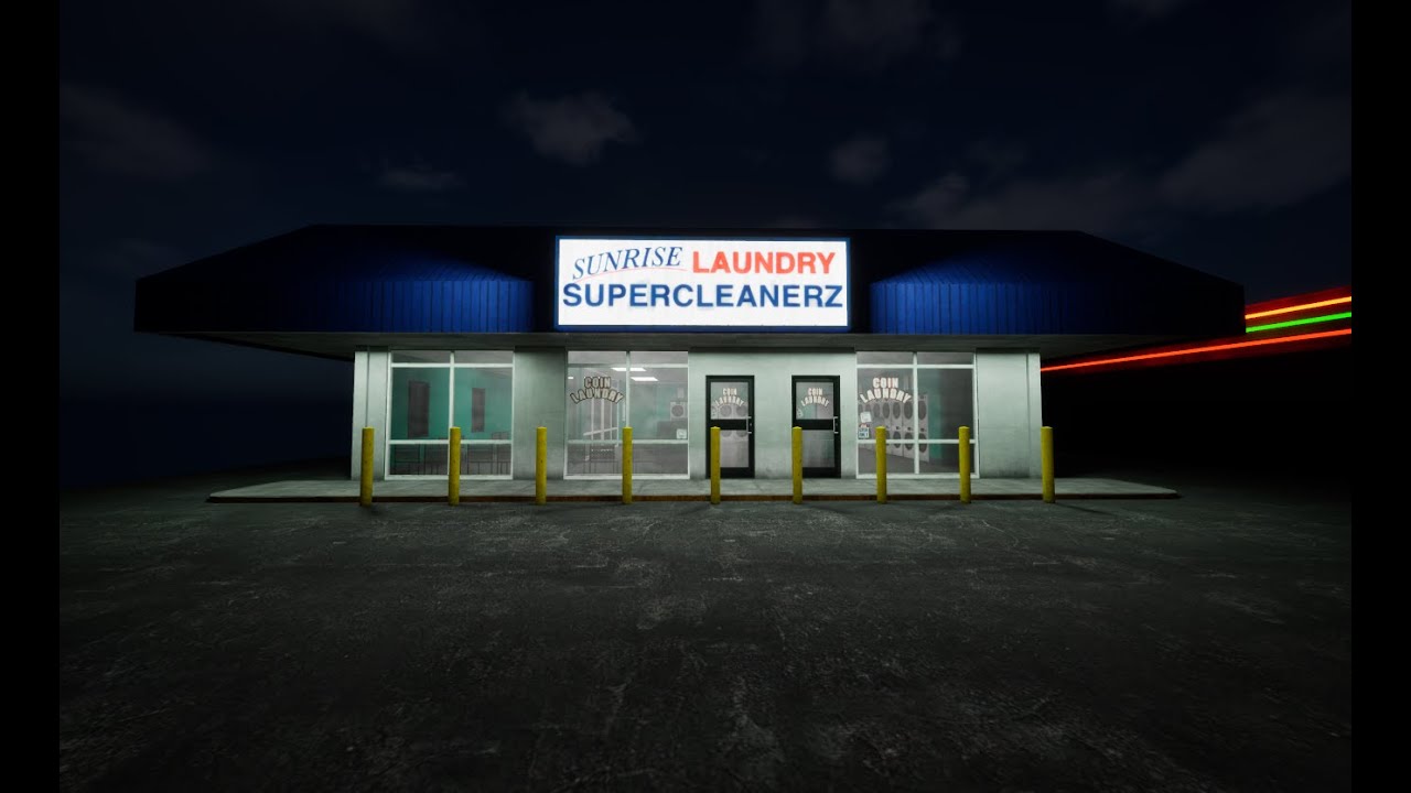 Modeling a Laundromat Using UE5 ONLY (TIMELAPSE)