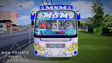 MSM Private Bus Mod In Bus Simulator Indonesia - Bussid Bus Mod - Bussid Car Mod - Bussid