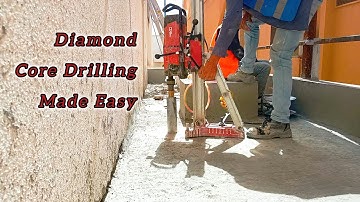HOW TO use Hilti DD 120 diamond coring tool for wet drilling into concrete