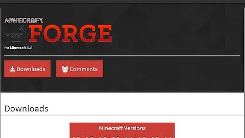 How to install forge 1.10.2, 1.8x, 1.7.10