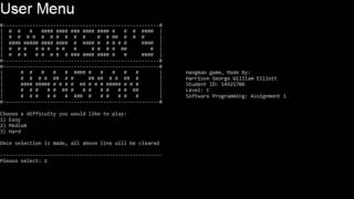 Software Programming Assignment - Harrison Elliott - C Coding Software Programming Assignment - Harrison Elliott - C Coding