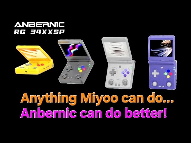 Anbernic RG34XXSP: $60 H700😩but 2GB RAM clamshell console. Sticks