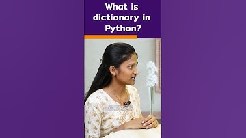 Python Interview Question | What is Dictionary in Python? | #shorts #kiransir #python #pythonmock