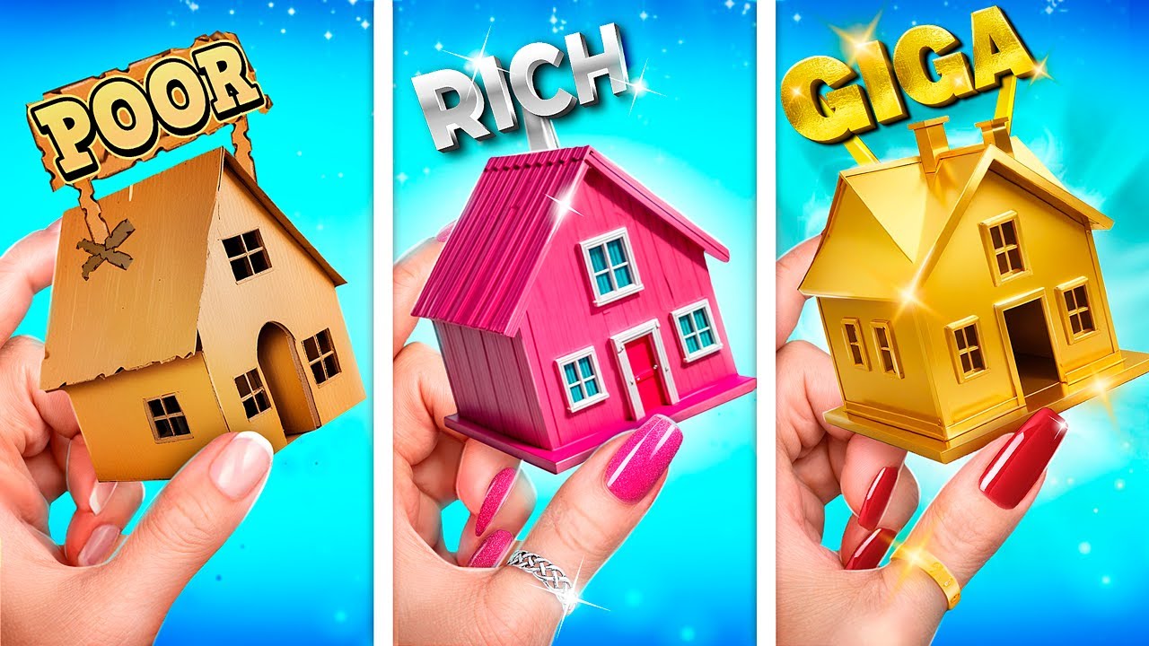 Construim o Cameră Secretă! Fata Săracă vs Bogată vs Ultra Bogată