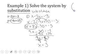 Solving Systems of Equations by Substitution | Finite Math Section 3.1 Practice Problems 1–2