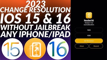 How to change resolution on iPhone/iPad without Jailbreak iOS 15/iOS 16 | ResSet16 iOS 16/15 | 2023