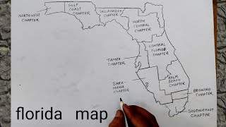 how to draw florida map I how to draw florida state map
