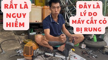 Cách sửa máy cắt cỏ ,máy bị rung ,cách thay cao su cần máy cắt cỏ