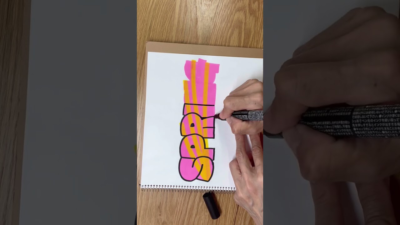 ポスカ音も軽快！ひと言文字！！