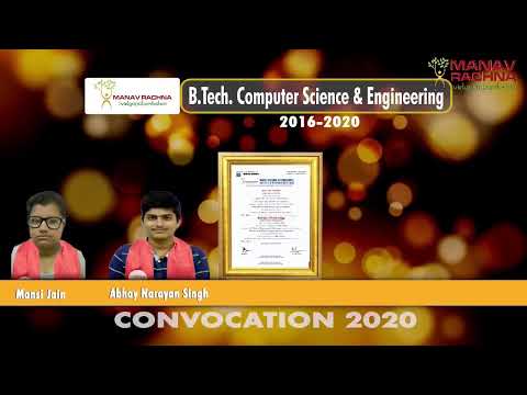 Live Telecast of Convocation 2020-21 at Manav Rachna