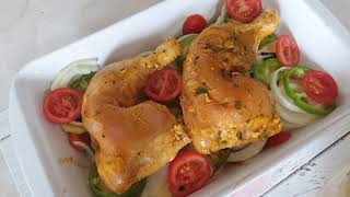 طبق دجاج بالخضار في الفرن بألذ واسهل طريقة لذييييذة