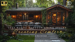 Cozy Rustic Outdoor Living Spaces: Creating Comfort in Your Backyard