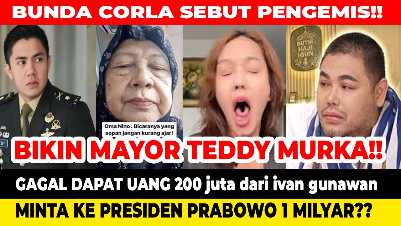 mayor teddy murka oma nino minta modal ke presiden, ivan gunawan bunda corla beri peringatan