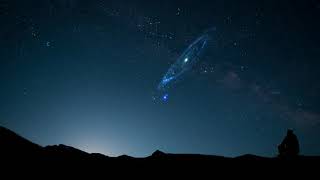 free , Stars, mountains, night, man, meditation Hd