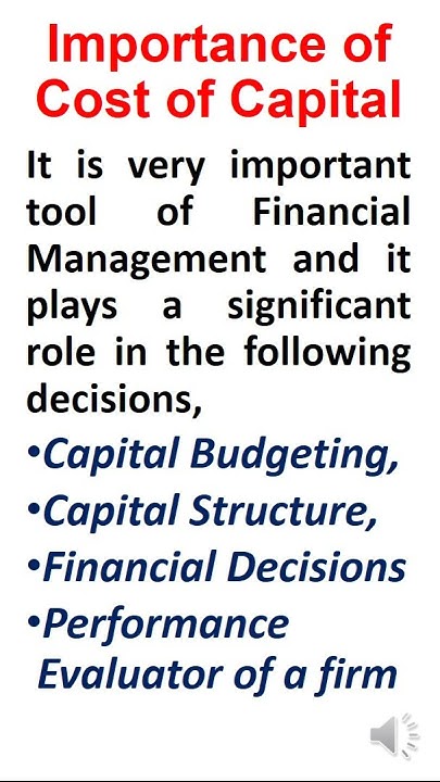 Importance Of Cost Of Capital Cost Of Capital Shorts Shorts YouTube importance-of-cost-of-capital-cost-of-capital-shorts-shorts-youtube