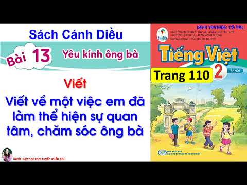 Video Tiếng Việt lớp 2 sách Cánh Diều|Viết về một việc em đã... - YouTube