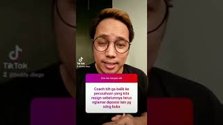 Kembali ke perusahaan yang kita resign sebelumnya dan ngelamar di posisi yang lain. Boleh ?