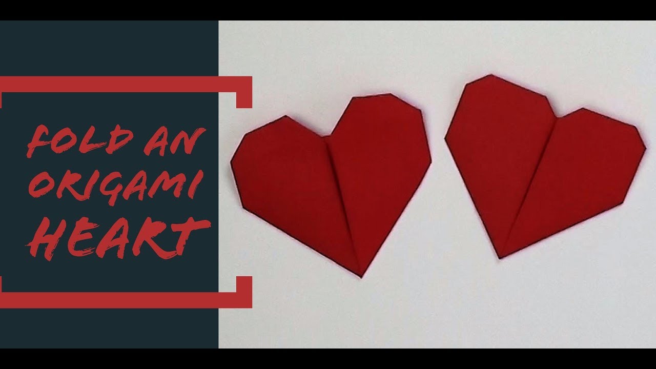 Origami Heart Bookmark Instructions - Paper Kawaii, image size:1280x720
