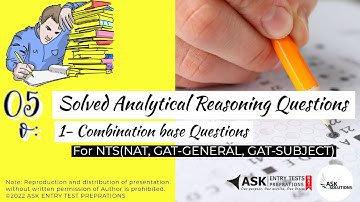 Solved Analytical Reasoning Questions |Lec 05 v Cobination based Solved Questions|