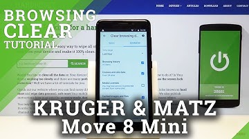How to Clear Browser Data in KRUGER & MATZ Move 8 Mini - Delete History & Cookies