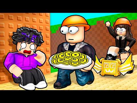 I was ADOPTED by TRILLIONAIRES in Kick a Lucky Block