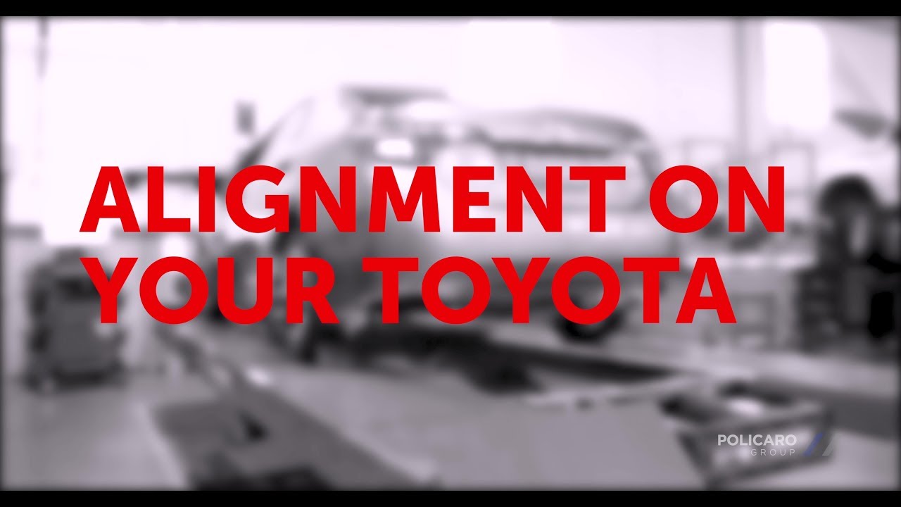 Toyota Wheel Alignment - YouTube