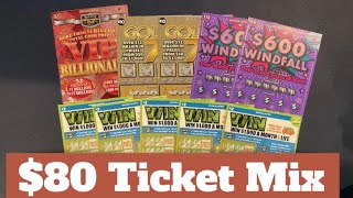 🚀 $80 Ticket Mix 🚀 VIP Billionaire, Golden 7s, $600 Windfall and Win $1,000 a Month for Life