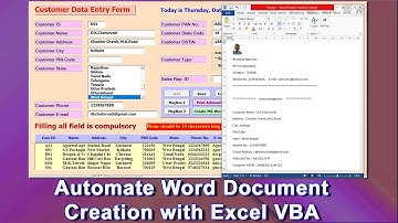 Automate Word Document Creation with Excel VBA and Print | Save User Input Data in MS-Word (Part 14)