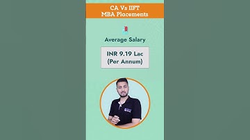 CA vs IIFT MBA Placements ka comparison dekho!🤔#shorts