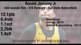 Ronal Jessamy Jr. mid season film. Aroundtheworldball