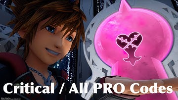 KINGDOM HEARTS III - Data Ansem: Critical / All PRO Codes