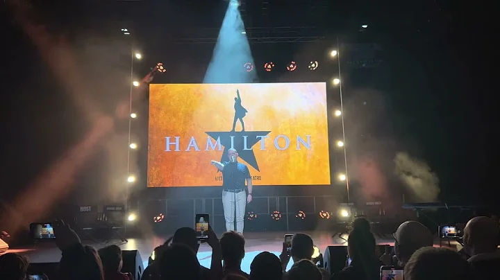 Joel Montague (King George) performs Hamilton's Yo...