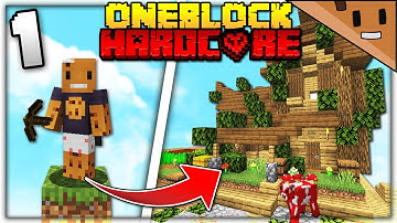 I Transformed ONE BLOCK into an ENTIRE VILLAGE (Minecraft Hardcore One Block #1)