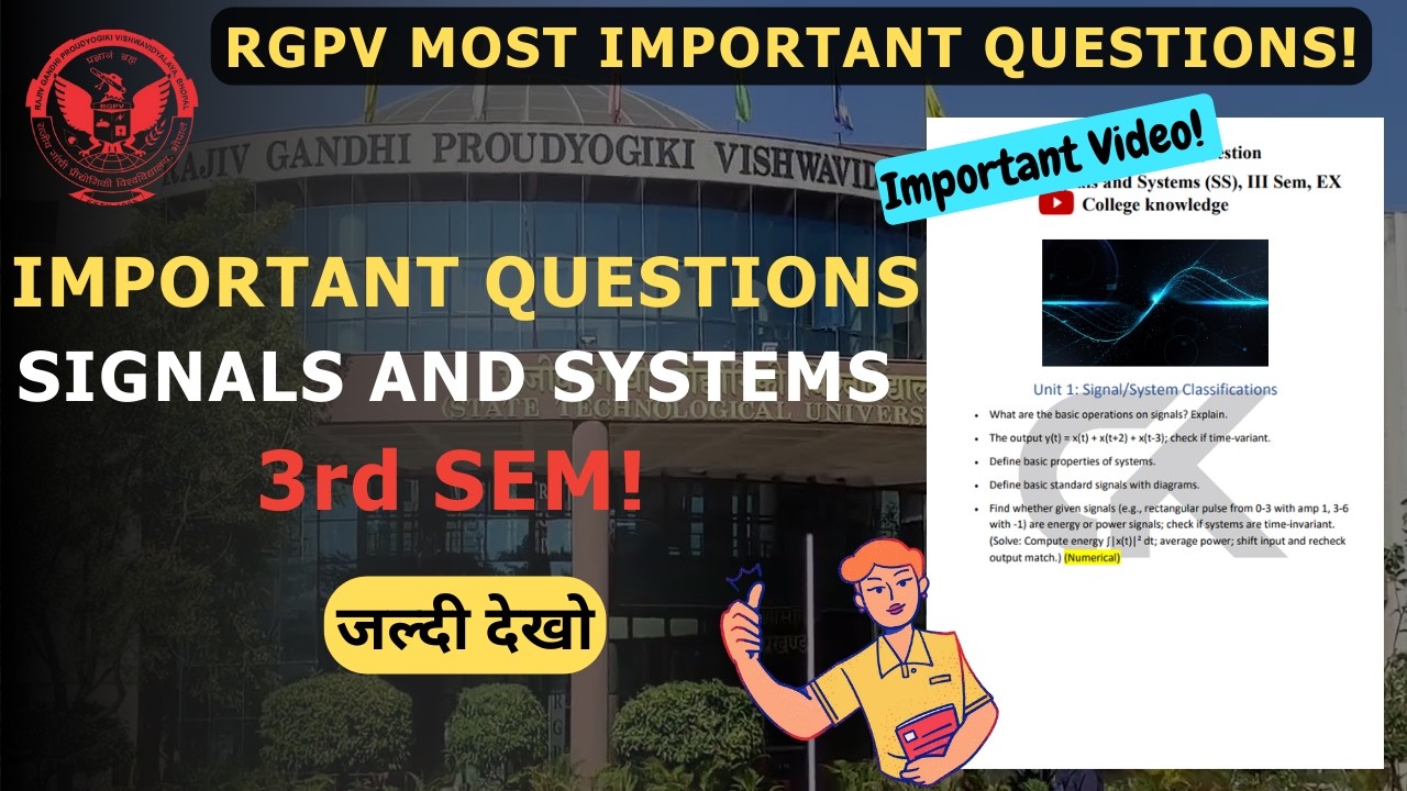Signal & System Imp Questions 