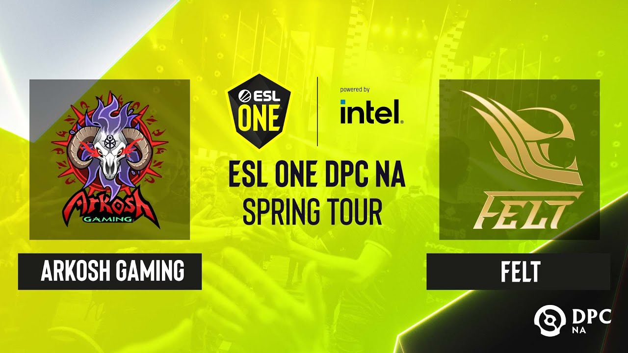 Dota2 - Arkosh Gaming vs felt - Game 1 - ESL One DPC NA Spring