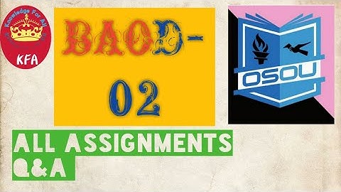 BAOD-02 || All Q&A in one video || OSOU sambalpur