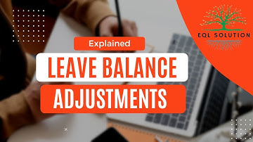 Leave Balance Adjustment in the HR & Payroll Software