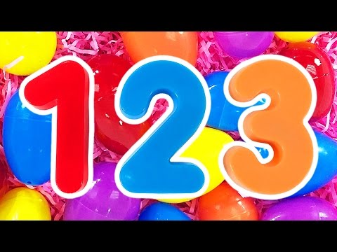 123 Surprise Eggs | Learn Numbers & Counting Compilation, Teach Toddlers Colors, ESL Learning Videos