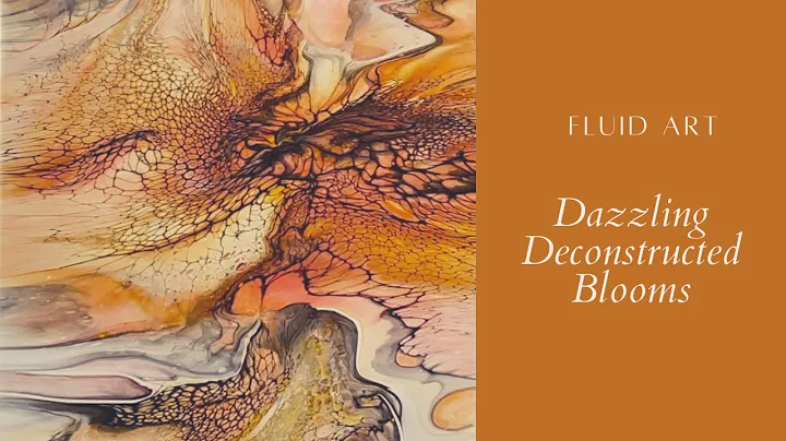 #359.  Deconstructed Bloom = Fall Fantasy! / blooms technique /  art therapy / fluid art