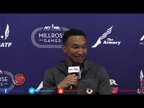 Millrose Games Press Conference: Donavan Brazier