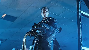 Terminator 2 Minigun Shootout 4K 2017 Remastered