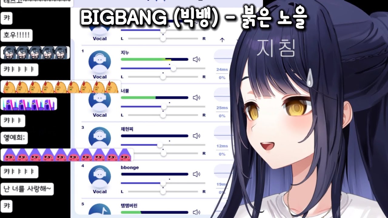 [2025-10-04] 강지 - 붉은 노을 (with 지누, 너불, 채현찌, 김뿡, 탬탬버린) [추석 싱크룸]