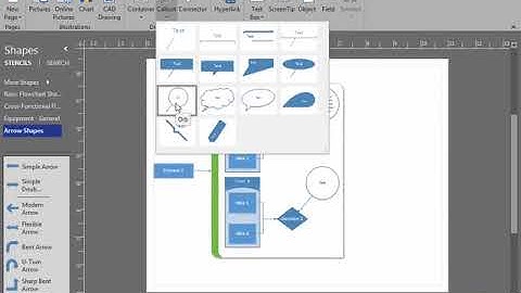 Adding a Callout  in Visio 2016