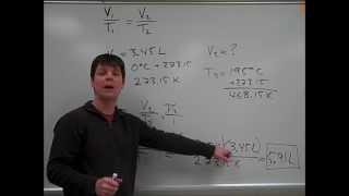 Solving a Charles' Law Gas Problem - Mr Pauller