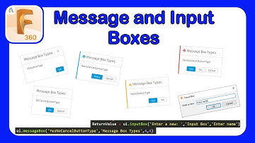 Intro to API in Fusion 360 Part 9 - How to Handle Message and Input Box Events and Optional Argument