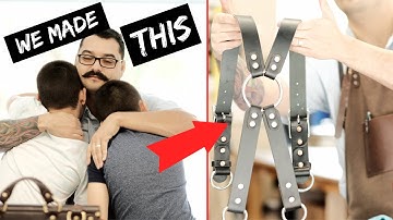 Making Fire Fighter Suspenders with my Boys - ASMR Build