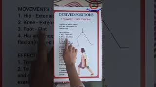 Derived Position ( Forward lunge standing) #education #physiotherapy #ccpcolachel  #biology