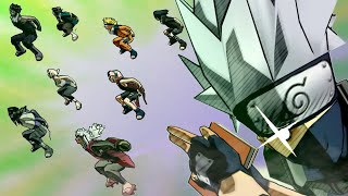 Kakashi's One Thousand Years of Death On All Characters-Naruto:Ultimate Ninja 2 (Sennen Goroshi)