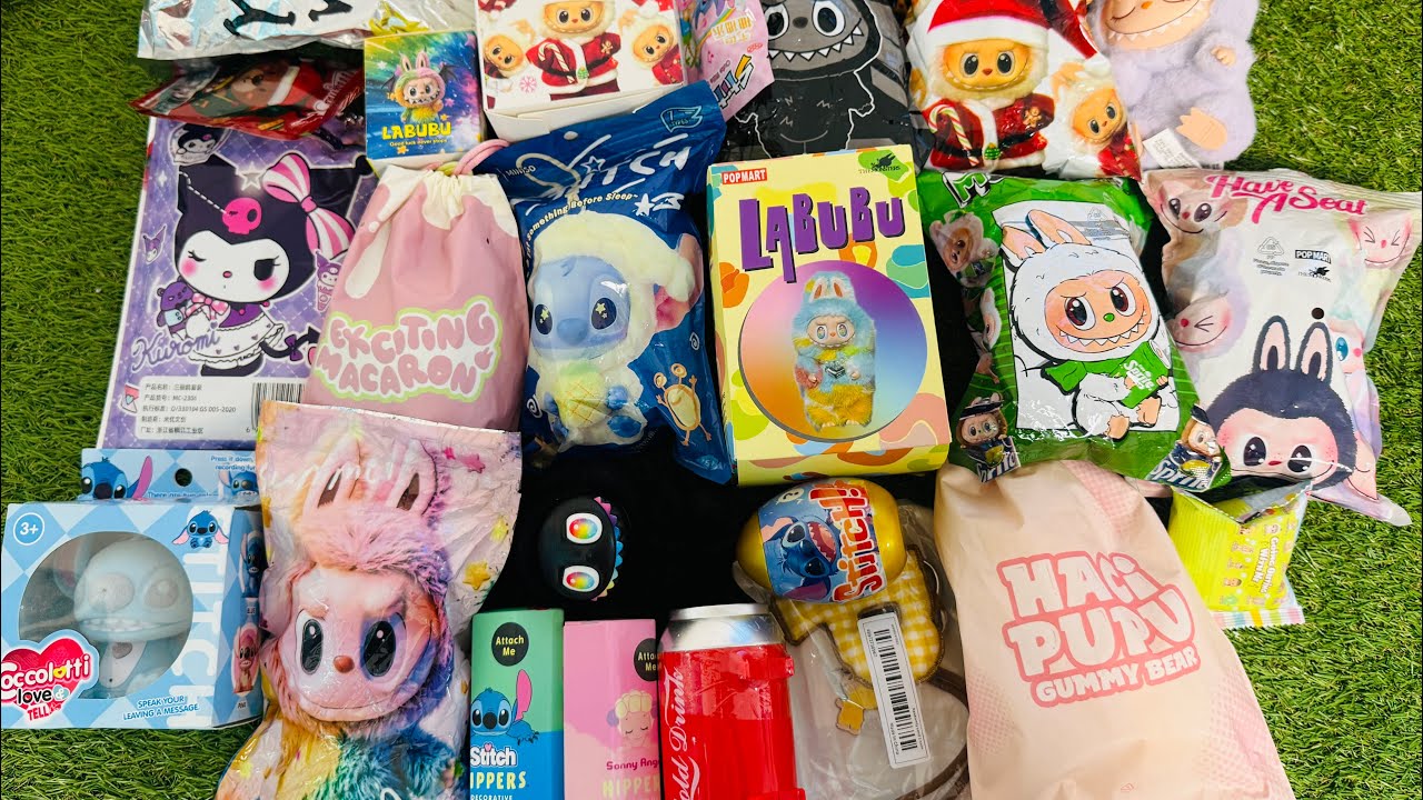 Labubu Stitch & blind box unboxing💕Satisfyingvideo Relax & Sleep with Asmr🧸