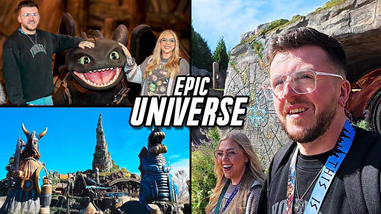 OUR FIRST TIME AT EPIC UNIVERSE! 🌍✨Disney World Day 3 | Fast Pass 🎟️, Stardust 🎢 & Isle of Berk 🥹🐉